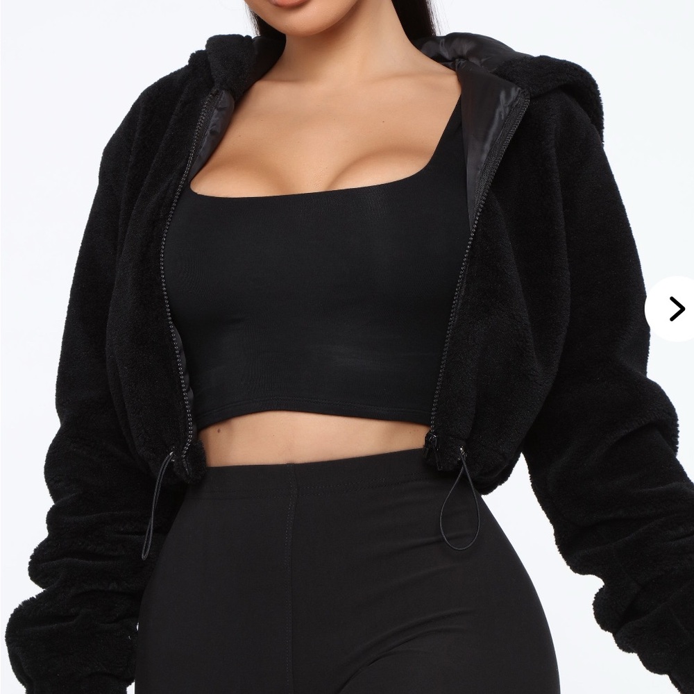 Women's Black Hooded Jacket